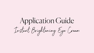 Instant Brightening Eye Cream Guided Application  Liz Earle Beauty Co [upl. by Eahcim]