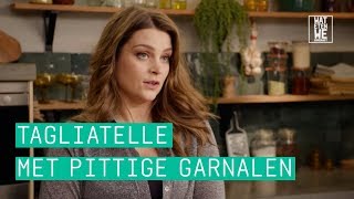 24Kitchen  Wat Eten We Vandaag Afl 15 Miljuschkas tagliatelle met pittige garnalen [upl. by Tumer]