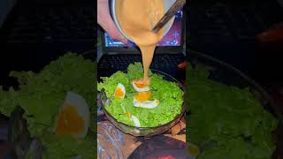 Cooking Panseared Chicken Salad on the Bed shorts asmrcooking [upl. by Mirisola]