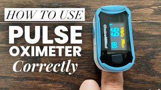 How to use Pulse OXIMETER for accurate Reading  ChoiceMMed Pulse Oximeter  COVID 19  Coronavirus [upl. by Crocker]