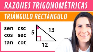 Hallar RAZONES TRIGONOMÉTRICAS de un Triángulo Rectángulo 📐 [upl. by Ixela927]