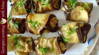 Eggplant with walnuts  Georgian recipe [upl. by Hibbs]