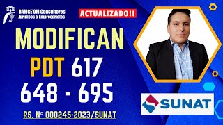 Uso del DECLARA FÁCIL para PDT 617  Otras Retenciones 648  ITAN y 695 – ITF a partir de enero 2024 [upl. by Sucramal]