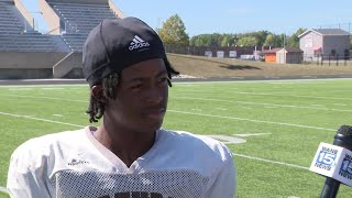 Jamari Brown full interview at Northrop Bruins football practice on 9324 [upl. by Devondra115]