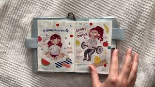 Hobonichi Flipthorugh Juli  September amp Vorstellung Stalogy [upl. by Limemann]