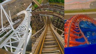 10 Of The Best Roller Coasters in the UK Front Seat POVs [upl. by Teirtza]