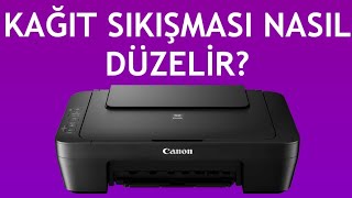 Canon Yazıcı Kağıt Sıkışıması Nasıl Düzelir [upl. by Tillio]