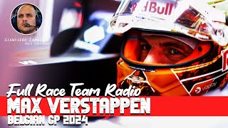 MAX VERSTAPPEN FULL RACE TEAM RADIO  2024 BELGIAN GRAND PRIX [upl. by Reynold17]