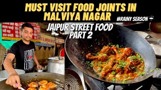 Malviya Nagar Street Food  Must Visit In Rainy Season  JAIPUR STREET FOOD TOUR  INDIAN FOOD TALK [upl. by Elmajian]