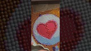 Diamond painting Heart Diamentowe wyszywanie serduszko diamondpainting satisfyingvideos [upl. by Shieh]