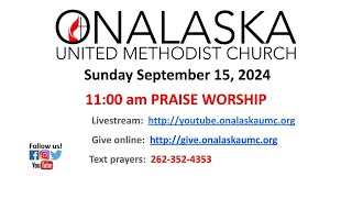 Praise Service 1100 AM Sunday September 15 2024 [upl. by Margette186]