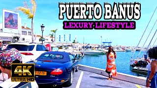 PUERTO BANUS Marbella Spain CHARM amp LEXURY april 2024  Costa Del Sol Malaga 4k [upl. by Akineg183]