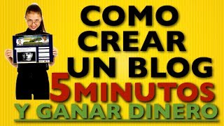 Como Ganar Dinero Con Un Blog  Como Crear Un Blog EN 5 Minutos  2014 [upl. by Nelli]