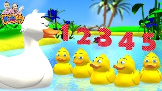 เพลงลูกเป็ด 5 ตัว  เป็ดน้อย 5 ตัว  five little duck By KidsMeSong [upl. by Retsek]