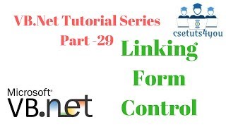 VBNet Tutorial Series Part 29 Linking Form [upl. by Aikyt]