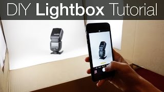 DIY Light Box Photography Tutorial  How to make a Lightbox [upl. by Eb]