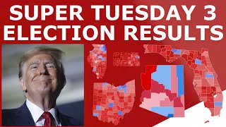 🔴 LIVE SUPER TUESDAY III ELECTION RESULTS STREAM AZ FL IL KS OH [upl. by Hcardahs]