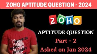 Zoho Aptitude Questions 2024  Latest Aptitude Question  BiNaRiEs [upl. by Pain314]