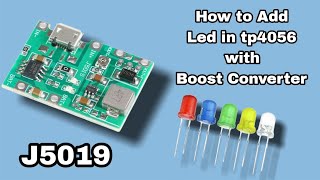 How to Add Led indicator in Tp4056 with Boost Converter [upl. by Aciamaj]