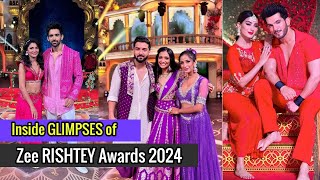 INISIDE Glimpses of Zee RISHTEY Awards 2024 zeetv tvnews kumkumbhagya [upl. by Eciram]