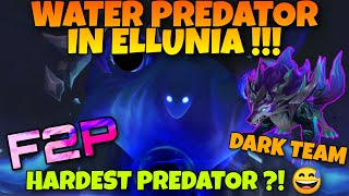 ELLUNIA WATER PREDATOR  F2P DARK TEAM ON SUMMONERS WAR [upl. by Essy]