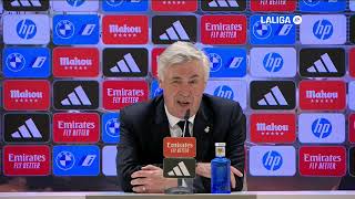 Ancelotti quotTenemos un equipo fuerte todos aportanquot [upl. by Kroo]