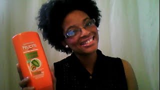 Garnier Fructis Damage Eraser Conditioner On Natural Hair Product Review [upl. by Llerrad]