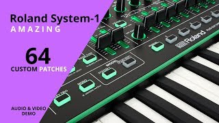 AMAZING Roland SYSTEM1  64 patches by Alba Ecstasy [upl. by Nageet]