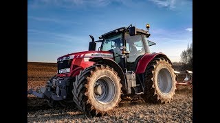 Orka i Siew Łubinu 2018  W akcji 2 duże zestawy Massey Ferguson 7618 amp NewHolland T7050 [upl. by Annoit896]