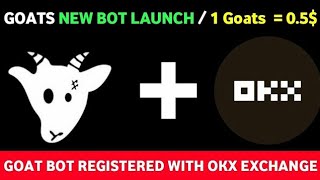 Goats Airdrop Goats Jackpot Win 500 Ton  Goats Jackpot Ticket 🎟️ Trick  Goats Telegram Airdrop [upl. by Nerwal]