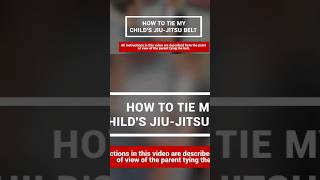 How to Tie Jiu Jitsu Belt for Beginners groundcontrolmma [upl. by Selway]