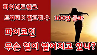 파이네트워크 트위터 X 계정 팔로워 수 300만 돌파가 갖는 의미  파이코인 대박 [upl. by Marcellina]