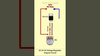 DC 3V45 Voltage Regulator Diagram Circuit reels vlog viralshorts viralreel [upl. by Tarrant]