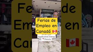 Feria de empleo en Canadá [upl. by Akelam]