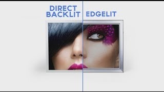 Direct Backlit vs Edgelit Lightboxes [upl. by Barolet]