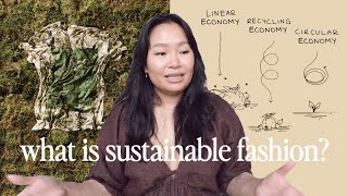 what sustainable fashion really means  biomaterials close looped supply chains fossilfuel free [upl. by Ainoval]