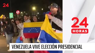 Venezuela vive crucial elección presidencial  24 Horas TVN Chile [upl. by Nosna]