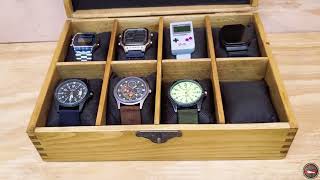 DIY Watch Box Crafted From Pallet Wood  DIY Recycle Project [upl. by Ralyat175]