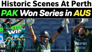 Historic Scenes At Perth  Pak Beat Aus in Aus After 22 Years  Rizwan You Done it  pakvsaus [upl. by Eirallam]