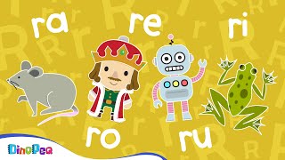 Sílabas RA RE RI RO RU  Sílabas inversas AR ER IR OR UR  VOCABULARIO para niños 👦👧  DinoPeq 🦖 [upl. by Almond]