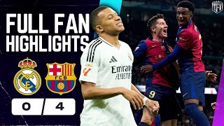 Real Madrid DESTROYED by Barca Real Madrid 04 Barcelona Highlights [upl. by Lengel]