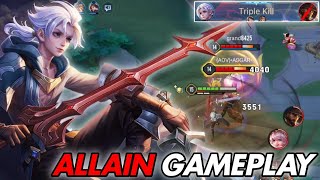 ALLAIN JUNGLE PRO GAMEPLAY  AoV  傳說對決  RoV  Liên Quân Mobile [upl. by Ahsienal219]