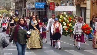 Ofrenda fallera a la Virgen de los Desamparados [upl. by Slade888]