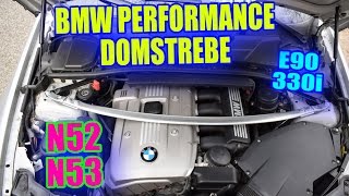 BMW Performance Domstrebe  Einbau amp Erfahrung [upl. by Harland675]