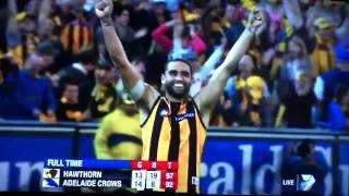 Last 41 seconds Hawthorn vs Adelaide Crows First Preliminary Final 2012 [upl. by Ier249]