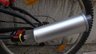 quotDER TURBOSPOKE AUSPUFF  Turbospoke Bicycle Exhaust Systemquot Test [upl. by Ahcmis]