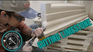 CUTTING LIMESTONE in a PRODUCTION WORKSHOP [upl. by Duster]