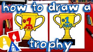 How To Draw A Trophy For Fathers Day [upl. by Breed]