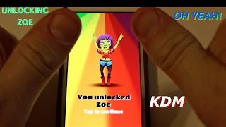 Unlocking Zoe on Subway Surfers [upl. by Eidak]