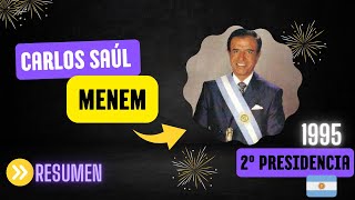 Menem Segunda PRESIDENCIA resumen [upl. by Arretahs]